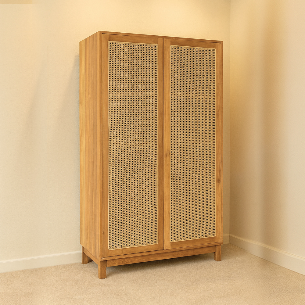 WARDROBE RATTAN 120CM